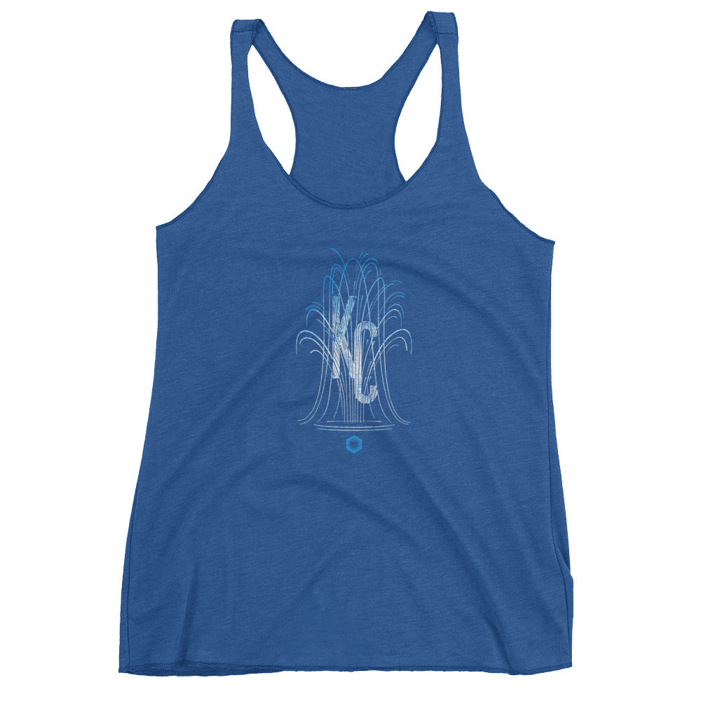 KC Fountain: Women's Triblend Racerback Tank