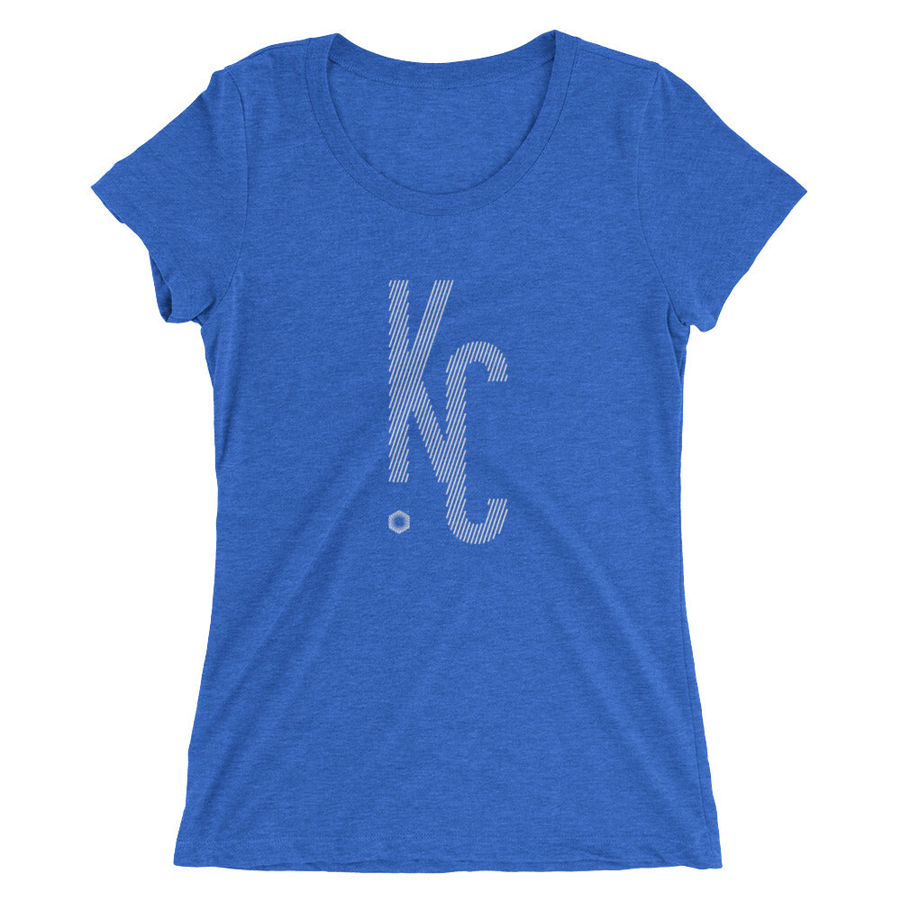 KC Ligature One: Ladies' Triblend short sleeve t-shirt