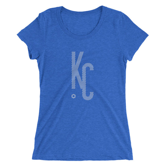 KC Ligature One: Ladies' Triblend short sleeve t-shirt