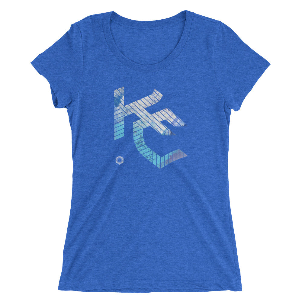 KC Gothic (Paint Roll): Ladies' Triblend short sleeve t-shirt