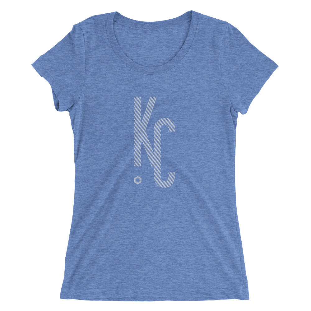 KC Ligature One: Ladies' Triblend short sleeve t-shirt